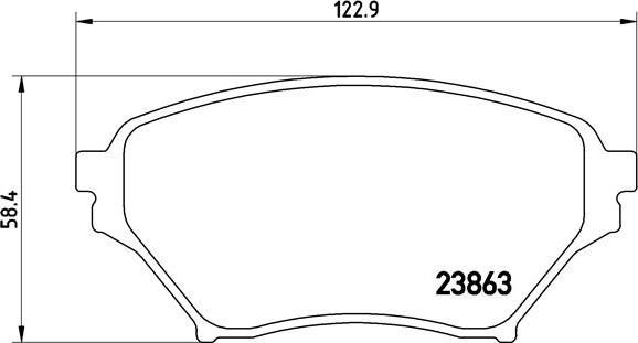 Brembo P 49 029 - Тормозные колодки, дисковые, комплект autospares.lv