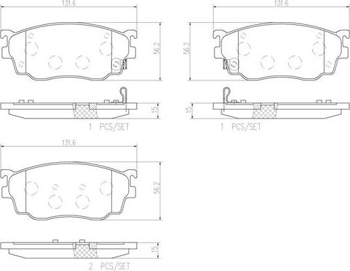 Brembo P49026N - Тормозные колодки, дисковые, комплект autospares.lv