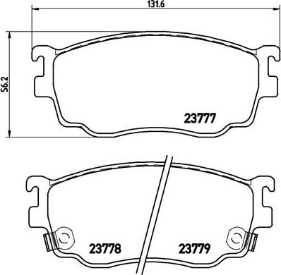 Brembo P 49 026 - Тормозные колодки, дисковые, комплект autospares.lv