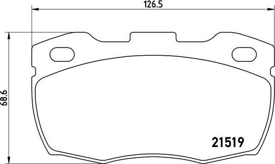 Brembo P 44 005 - Тормозные колодки, дисковые, комплект autospares.lv