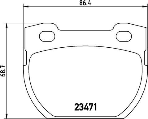 Brembo P44006N - Тормозные колодки, дисковые, комплект autospares.lv