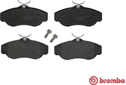 Brembo P 44 008 - Тормозные колодки, дисковые, комплект autospares.lv