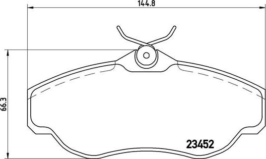 Brembo P 44 008 - Тормозные колодки, дисковые, комплект autospares.lv