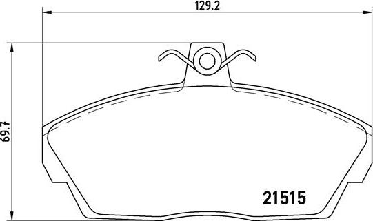 Brembo P 44 010 - Тормозные колодки, дисковые, комплект autospares.lv