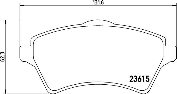 Brembo P 44 011 - Тормозные колодки, дисковые, комплект autospares.lv