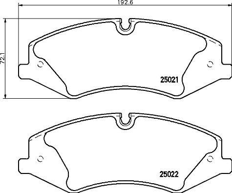 Brembo P 44 024 - Тормозные колодки, дисковые, комплект autospares.lv