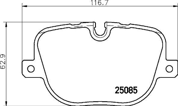 Brembo P 44 025 - Тормозные колодки, дисковые, комплект autospares.lv