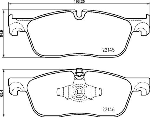 Brembo P 44 026 - Тормозные колодки, дисковые, комплект autospares.lv