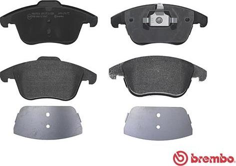 Brembo P 44 020 - Тормозные колодки, дисковые, комплект autospares.lv