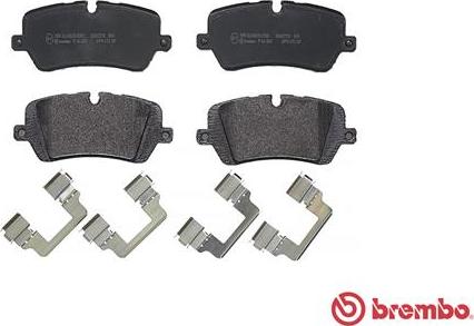 Brembo P 44 021 - Тормозные колодки, дисковые, комплект autospares.lv