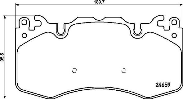 Brembo P 44 023 - Тормозные колодки, дисковые, комплект autospares.lv