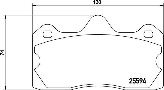 Brembo P 47 002 - Тормозные колодки, дисковые, комплект autospares.lv