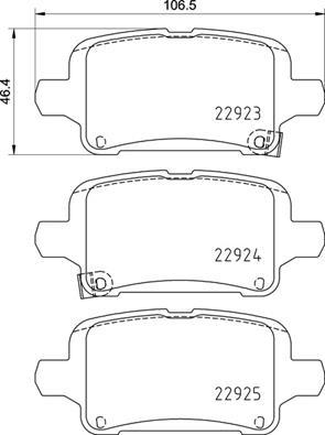 Brembo P 59 095 - Тормозные колодки, дисковые, комплект autospares.lv