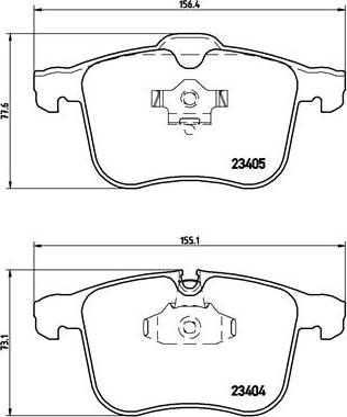 Brembo P 59 046 - Тормозные колодки, дисковые, комплект autospares.lv