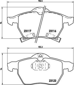 Brembo P 59 048 - Тормозные колодки, дисковые, комплект autospares.lv