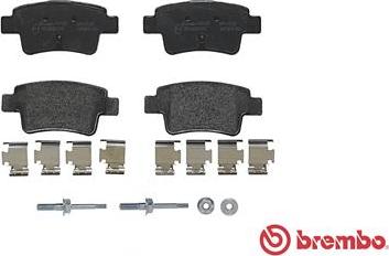 Brembo P 59 057 - Тормозные колодки, дисковые, комплект autospares.lv