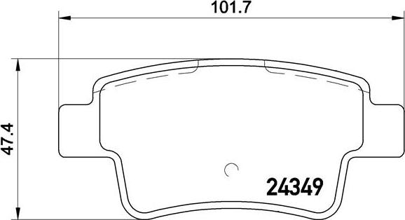 Brembo P 59 057 - Тормозные колодки, дисковые, комплект autospares.lv