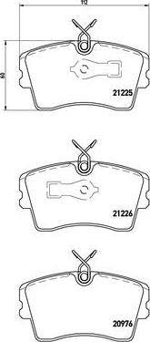 Brembo P 59 009 - Тормозные колодки, дисковые, комплект autospares.lv