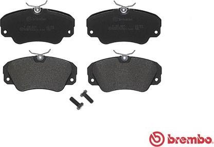 Brembo P 59 016 - Тормозные колодки, дисковые, комплект autospares.lv