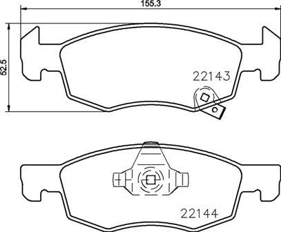 Brembo P59084N - Тормозные колодки, дисковые, комплект autospares.lv