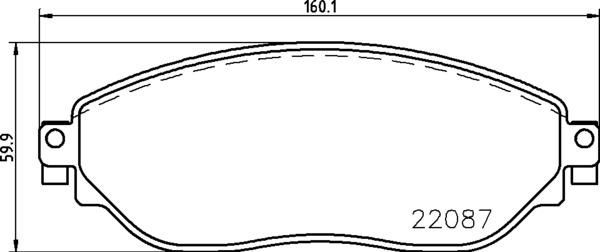 Brembo P 59 082 - Тормозные колодки, дисковые, комплект autospares.lv