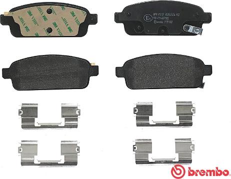 Brembo P 59 087 - Тормозные колодки, дисковые, комплект autospares.lv