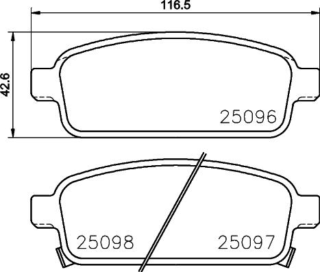 Brembo P 59 087 - Тормозные колодки, дисковые, комплект autospares.lv