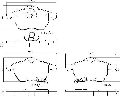 Brembo P59029N - Тормозные колодки, дисковые, комплект autospares.lv