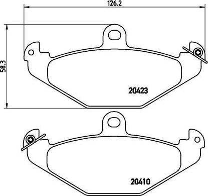 Brembo P 59 026 - Тормозные колодки, дисковые, комплект autospares.lv