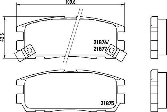 OSSCA 28005 - Тормозные колодки, дисковые, комплект autospares.lv