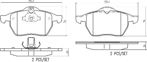 Brembo P59022N - Тормозные колодки, дисковые, комплект autospares.lv