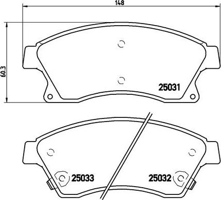 Brembo P 59 076X - Тормозные колодки, дисковые, комплект autospares.lv