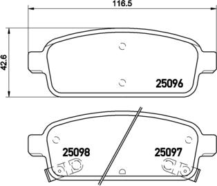 Brembo P 59 078 - Тормозные колодки, дисковые, комплект autospares.lv