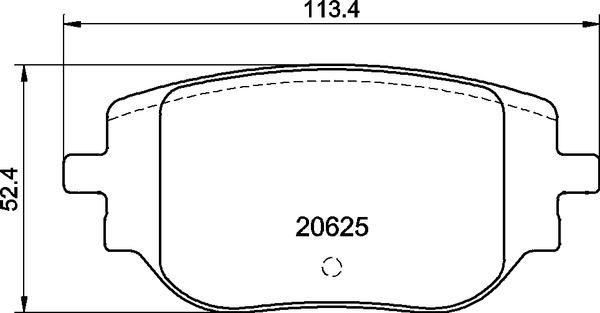 Brembo P 59 102 - Тормозные колодки, дисковые, комплект autospares.lv