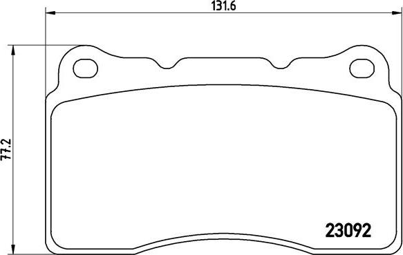 Brembo P 54 040 - Тормозные колодки, дисковые, комплект autospares.lv