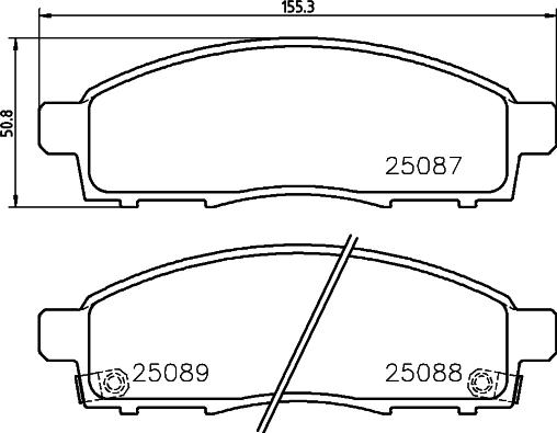 Brembo P 54 055 - Тормозные колодки, дисковые, комплект autospares.lv