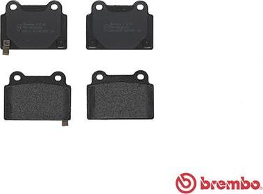 Brembo P 54 052 - Тормозные колодки, дисковые, комплект autospares.lv