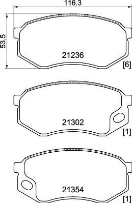 Brembo P 54 064 - Тормозные колодки, дисковые, комплект autospares.lv