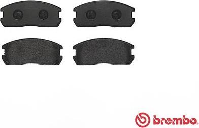 Brembo P 54 009 - Тормозные колодки, дисковые, комплект autospares.lv