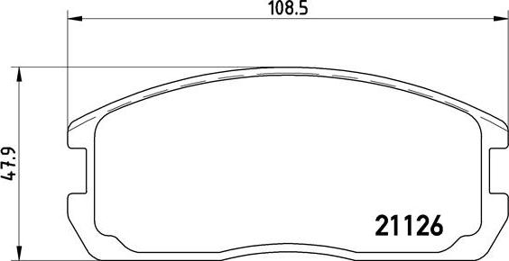 Brembo P 54 009 - Тормозные колодки, дисковые, комплект autospares.lv