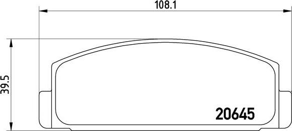 Brembo P 54 003 - Тормозные колодки, дисковые, комплект autospares.lv