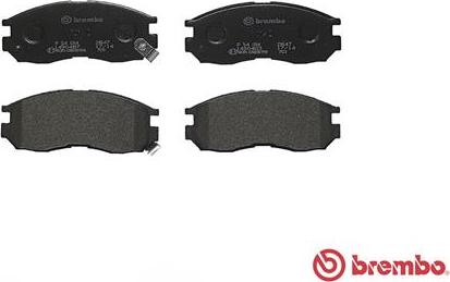 Brembo P 54 014 - Тормозные колодки, дисковые, комплект autospares.lv