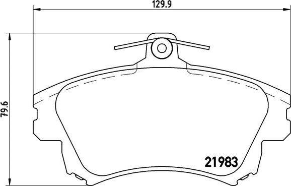 Brembo P 54 036 - Тормозные колодки, дисковые, комплект autospares.lv