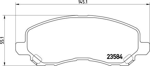 Brembo P 54 030X - Тормозные колодки, дисковые, комплект autospares.lv