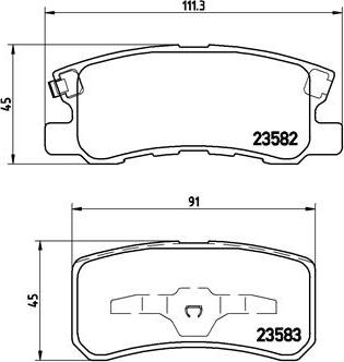 Brembo P 54 031X - Тормозные колодки, дисковые, комплект autospares.lv