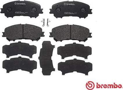 Brembo P 56 099 - Тормозные колодки, дисковые, комплект autospares.lv