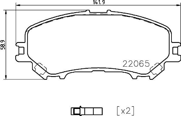 Brembo P 56 099 - Тормозные колодки, дисковые, комплект autospares.lv