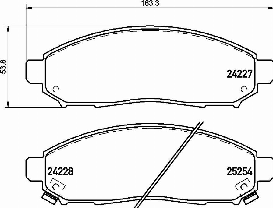 Brembo P 56 096E - Тормозные колодки, дисковые, комплект autospares.lv