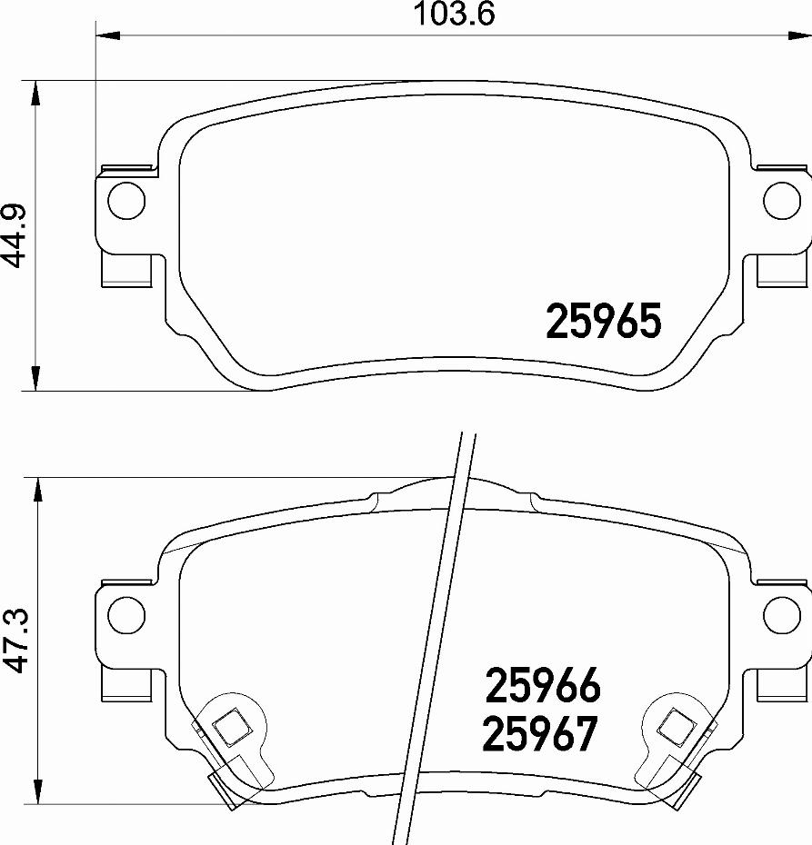 Brembo P 56 098E - Тормозные колодки, дисковые, комплект autospares.lv