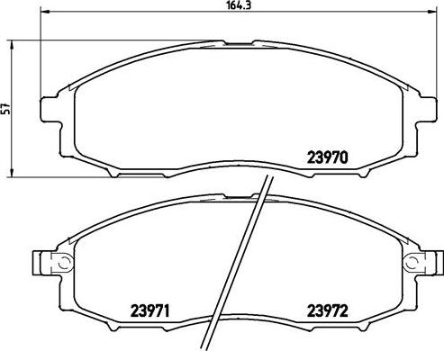 Brembo P 56 049 - Тормозные колодки, дисковые, комплект autospares.lv